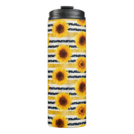Sunflower Stripes Navy & Yellow  タンブラー