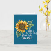 Sunflower Suicide Awareness カード (黄色い花)