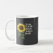 Sunflower Suicide Awareness  コーヒーマグカップ (左)