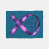 Sunflower Suicide Awareness フリースブランケット (正面(横))