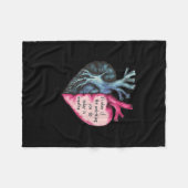 Sunflower Suicide Awareness  フリースブランケット (正面(横))