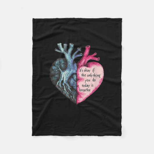 Sunflower Suicide Awareness  フリースブランケット (正面)