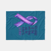 Sunflower Suicide Awareness  フリースブランケット (正面(横))