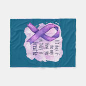 Sunflower Suicide Awareness  フリースブランケット (正面(横))