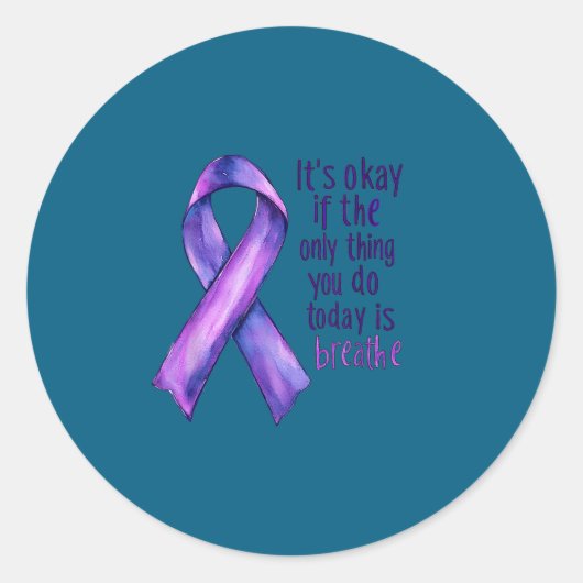 Sunflower Suicide Awareness  ラウンドシール (正面)