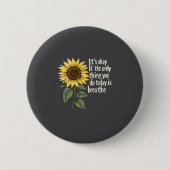 Sunflower Suicide Awareness  缶バッジ (正面)