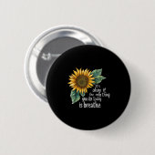 Sunflower Suicide Awareness  缶バッジ (正面&裏面)