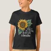 Sunflower Suicide Awareness Tシャツ (正面)