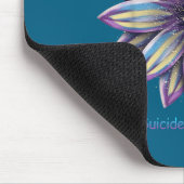 Sunflower Suicide Prevention Awareness Week Teal P マウスパッド (コーナー)