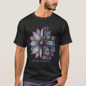 Sunflower Suicide Prevention Awareness Week Teal P Tシャツ (正面)