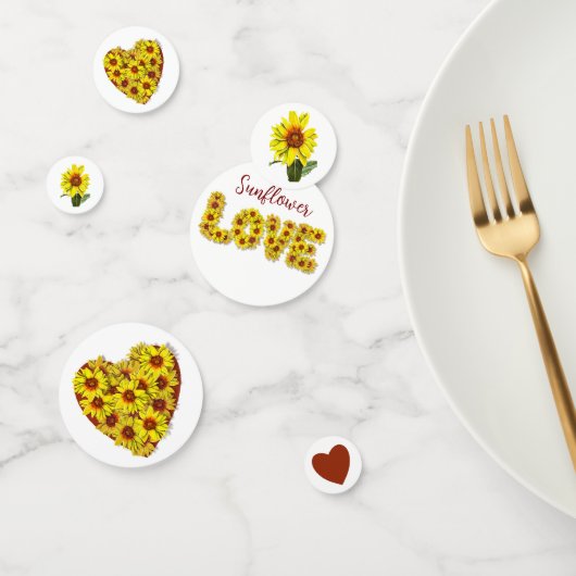 Sunflower Table Confetti コンフェッティ (グループ)