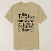Sunflower Teach Love Inspire Funny Teacher Back To Tシャツ (デザイン正面)