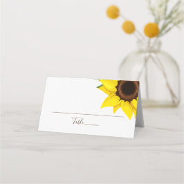 Sunflower Themed Guest Place Table Card プレイスカード