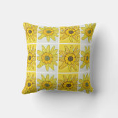 Sunflower Throw Pillow クッション (裏面)