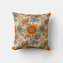 Sunflower Throw Pillow クッション
