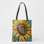 SUNFLOWER TOTE PURSE FOR MOM トートバッグ (正面)