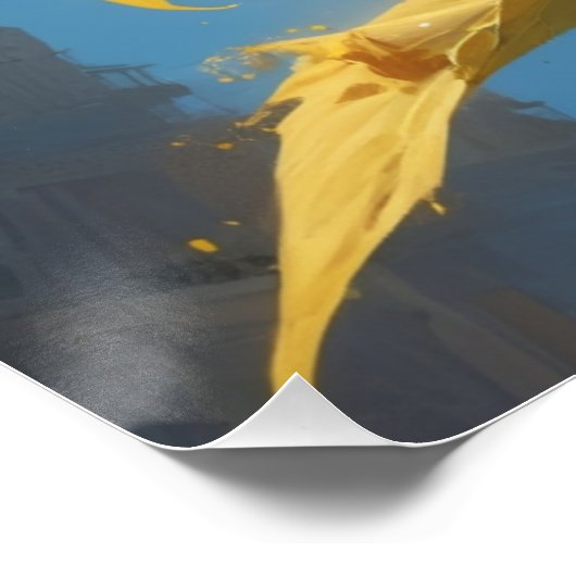 sunflower wall art ポスター (コーナー)