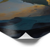 sunflower wall art ポスター (コーナー)