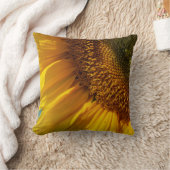Sunflower Wall Art - Modern Yellow Floral Design  クッション (ブランケット)