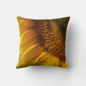 Sunflower Wall Art - Modern Yellow Floral Design  クッション (裏面)