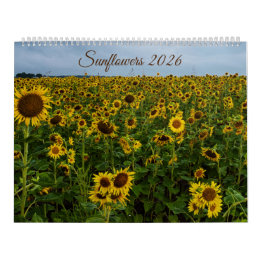 Sunflower Wall Calendar 2026 カレンダー