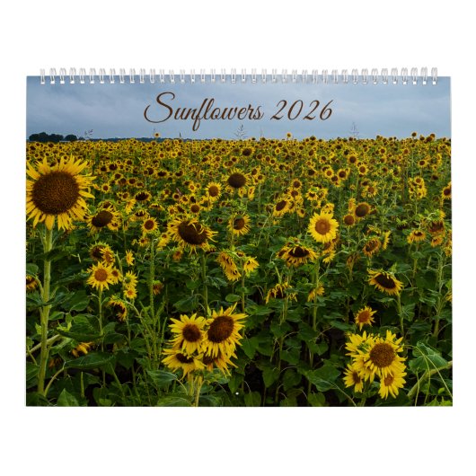 Sunflower Wall Calendar 2026 カレンダー (カバー)