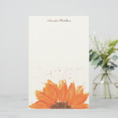 Sunflower Watercolor  便箋 (スタンド正面)