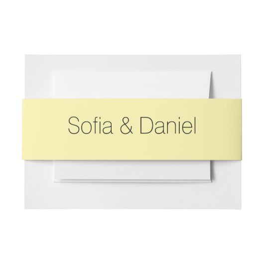 Sunflower watercolor white rose wedding  招待状ベリーバンド (正面例)