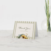 Sunflower Wedding サンキューカード (正面)