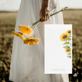 Sunflower Wedding Couple Names Personalized
