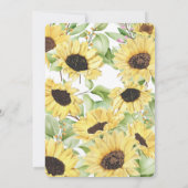 Sunflower Wedding Invitation 招待状 (裏面)