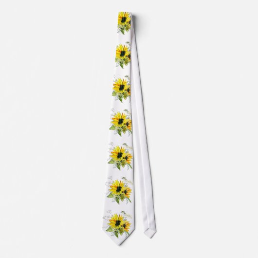 Sunflower wedding Neck Tie ネクタイ (正面)