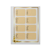 Sunflower Weekly Planner ノートパッド (回転)