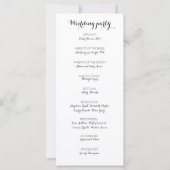 Sunflower white rose watercolor wedding Flat Card (裏面)