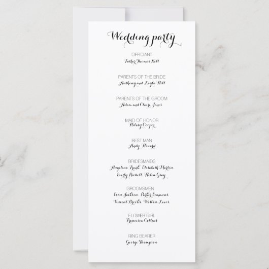 Sunflower white rose watercolor wedding Flat Card (裏面)