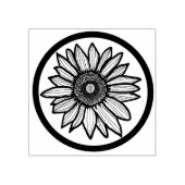 Sunflower Wood Art Stamp ラバースタンプ (インプリント)
