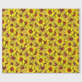 Sunflower Wrapping Paper ラッピングペーパー (フラット)