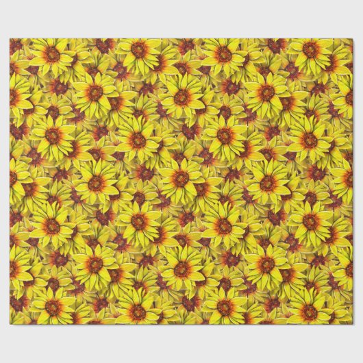 Sunflower Wrapping Paper ラッピングペーパー (シーム)