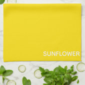 Sunflower Yellow Colour Name キッチンタオル (折り畳み)