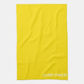 Sunflower Yellow Colour Name キッチンタオル (縦)