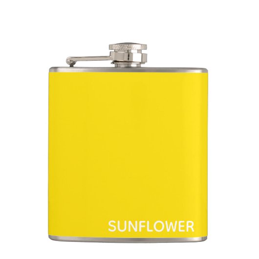 Sunflower Yellow Colour Name フラスク (正面)