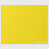 Sunflower Yellow Colour Name ラッピングペーパー (フラット)