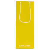 Sunflower Yellow Colour Name ワインギフトバッグ (正面)