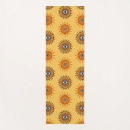 Sunflower Yellow Mandala - Third Eye Graphic Print ヨガマット