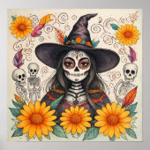 SunflowerDayOfTheDeadWitch ポスター (正面)