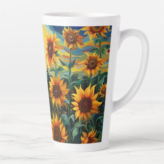 Sunflowers カフェラテマグ (右)