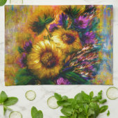 Sunflowers キッチンタオル (折り畳み)