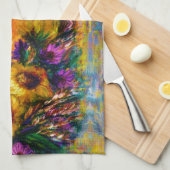 Sunflowers キッチンタオル (四つ折り)