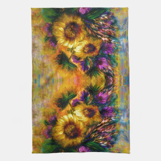 Sunflowers キッチンタオル (縦)