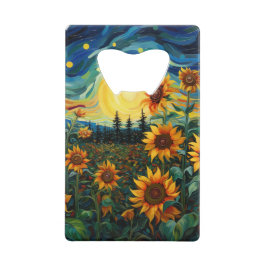 Sunflowers クレジットカード栓抜き